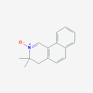 molecular formula C15H15NO B14271171 Benz[h]isoquinoline, 3,4-dihydro-3,3-dimethyl-, 2-oxide CAS No. 184906-10-3