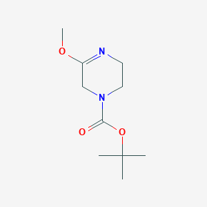 molecular formula C10H18N2O3 B1427118 tert-Butyl 5-methoxy-1,2,3,6-tetrahydropyrazine-1-carboxylate CAS No. 590390-31-1