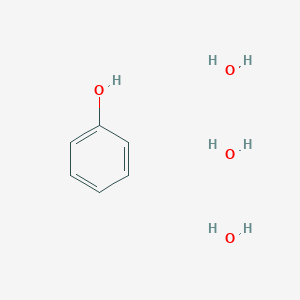 molecular formula C6H12O4 B14271189 Phenol;trihydrate CAS No. 136635-25-1