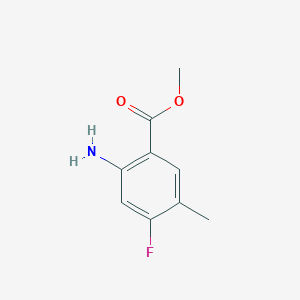 molecular formula C9H10FNO2 B1427123 Methyl 2-amino-4-fluoro-5-methylbenzoate CAS No. 1037206-86-2