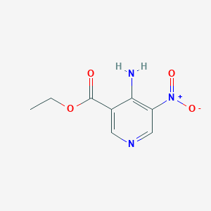 molecular formula C8H9N3O4 B1427126 Ethyl 4-amino-5-nitronicotinate CAS No. 1203486-62-7