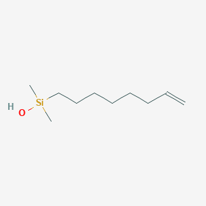 molecular formula C10H22OSi B14271263 Dimethyl(oct-7-EN-1-YL)silanol CAS No. 163969-19-5