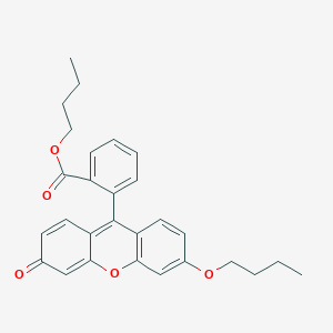 molecular formula C28H28O5 B14271274 Butyl 2-(6-butoxy-3-oxo-3H-xanthen-9-YL)benzoate CAS No. 131205-61-3