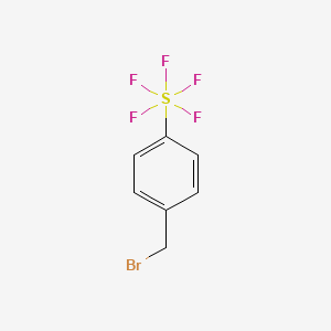 molecular formula C7H6BrF5S B1427128 4-(Pentafluorosulfur)benzyl bromide CAS No. 1126969-29-6