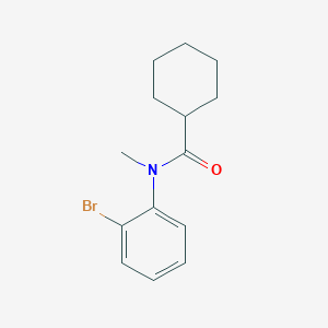 molecular formula C14H18BrNO B14271283 Cyclohexanecarboxamide, N-(2-bromophenyl)-N-methyl- CAS No. 163273-48-1