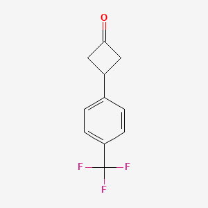 molecular formula C11H9F3O B1427129 3-[4-(三氟甲基)苯基]环丁酮 CAS No. 1080636-43-6