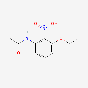 molecular formula C10H12N2O4 B14271297 Acetamide, N-(ethoxynitrophenyl)- CAS No. 128034-97-9