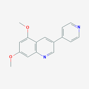 molecular formula C16H14N2O2 B142713 5,7-Dimethoxy-3-(4-pyridinyl)quinoline CAS No. 137206-97-4