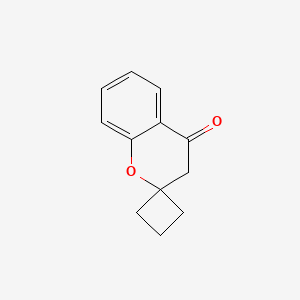 molecular formula C12H12O2 B1427130 Spiro[chroman-2,1'-cyclobutan]-4-one CAS No. 934554-40-2