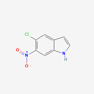 molecular formula C8H5ClN2O2 B1427135 5-氯-6-硝基-1H-吲哚 CAS No. 1423120-30-2