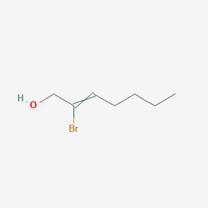 molecular formula C7H13BrO B14271388 2-Bromohept-2-en-1-ol CAS No. 138619-85-9