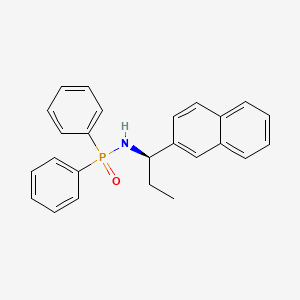 molecular formula C25H24NOP B14271396 Phosphinic amide, N-[(1R)-1-(2-naphthalenyl)propyl]-P,P-diphenyl- CAS No. 154851-91-9