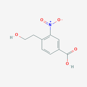 molecular formula C9H9NO5 B14271406 4-(2-Hydroxyethyl)-3-nitrobenzoic acid CAS No. 134403-90-0