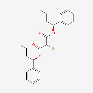 molecular formula C23H27BrO4 B14271418 Bis[(1S)-1-phenylbutyl] bromopropanedioate CAS No. 173202-60-3