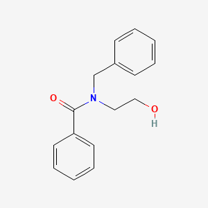 molecular formula C16H17NO2 B14271419 Benzamide, N-(2-hydroxyethyl)-N-(phenylmethyl)- CAS No. 155967-72-9
