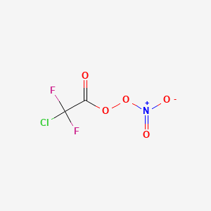 molecular formula C2ClF2NO5 B14271479 Peroxide, chlorodifluoroacetyl nitro CAS No. 157043-72-6