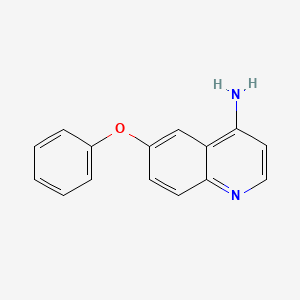 molecular formula C15H12N2O B1427148 6-Phenoxyquinolin-4-amine CAS No. 1455193-38-0