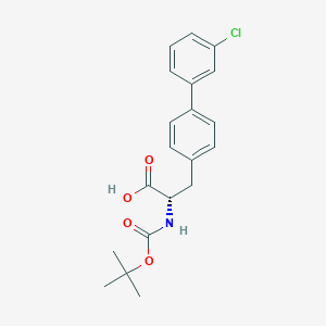 molecular formula C20H22ClNO4 B1427150 (S)-2-(Tert-butoxycarbonylamino)-3-(3'-chlorobiphenyl-4-yl)propanoic acid CAS No. 1282042-79-8