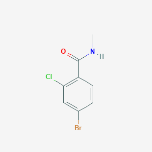 molecular formula C8H7BrClNO B1427151 4-Bromo-2-chloro-N-methylbenzamide CAS No. 893420-23-0