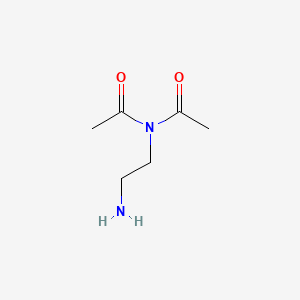 molecular formula C6H12N2O2 B14271517 N-Acetyl-N-(2-aminoethyl)acetamide CAS No. 133746-28-8