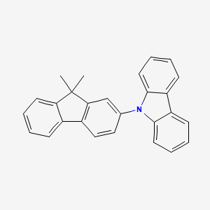 molecular formula C27H21N B1427154 9-(9,9-Dimethyl-9H-fluoren-2-yl)-9H-carbazole CAS No. 866100-16-5