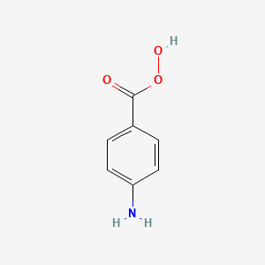 molecular formula C7H7NO3 B14271574 Benzenecarboperoxoic acid, 4-amino- CAS No. 153462-13-6