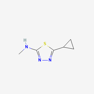 5-cyclopropyl-N-methyl-1,3,4-thiadiazol-2-amine
