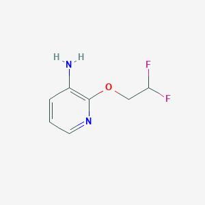 molecular formula C7H8F2N2O B1427163 2-(2,2-Difluoroethoxy)pyridin-3-amine CAS No. 1332761-15-5