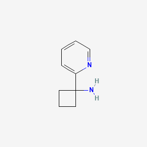 molecular formula C9H12N2 B1427164 1-Pyridin-2-yl-cyclobutylamine CAS No. 1159734-98-1