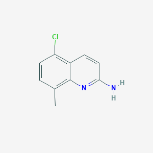molecular formula C10H9ClN2 B1427173 5-Chloro-8-methylquinolin-2-amine CAS No. 1339793-87-1