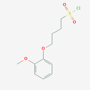 molecular formula C11H15ClO4S B1427183 4-(2-Methoxyphenoxy)butane-1-sulfonyl chloride CAS No. 1339375-35-7