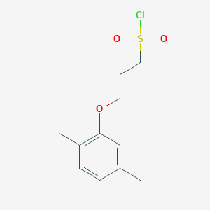 molecular formula C11H15ClO3S B1427184 3-(2,5-Dimethylphenoxy)propane-1-sulfonyl chloride CAS No. 1018548-85-0