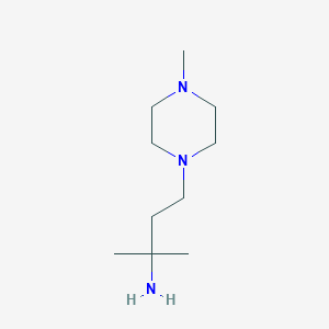 molecular formula C10H23N3 B1427202 2-Methyl-4-(4-methylpiperazin-1-yl)butan-2-amine CAS No. 1339579-28-0