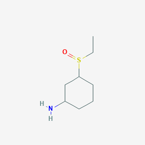 molecular formula C8H17NOS B1427203 3-(Ethanesulfinyl)cyclohexan-1-amine CAS No. 1340204-72-9