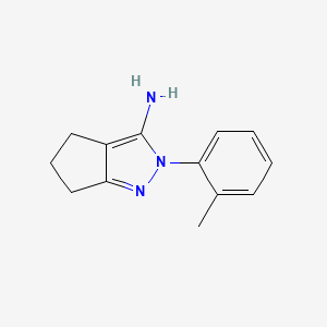 2-(2-methylphenyl)-2H,4H,5H,6H-cyclopenta[c]pyrazol-3-amine