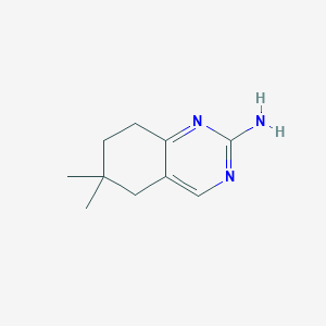 molecular formula C10H15N3 B1427218 6,6-Dimethyl-5,6,7,8-tetrahydroquinazolin-2-amine CAS No. 1344202-33-0