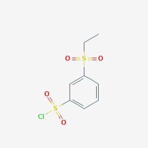 3-(Ethanesulfonyl)benzene-1-sulfonyl chloride