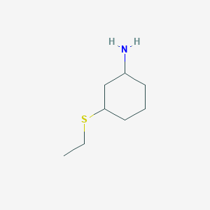 molecular formula C8H17NS B1427230 3-(Ethylsulfanyl)cyclohexan-1-amine CAS No. 1340433-68-2
