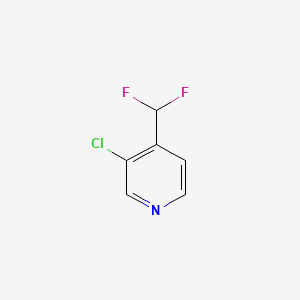 molecular formula C6H4ClF2N B1427233 3-Chloro-4-(difluoromethyl)pyridine CAS No. 1374659-44-5
