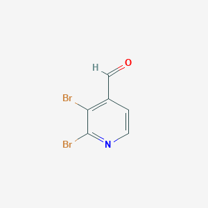 molecular formula C6H3Br2NO B1427234 2,3-二溴异尼古丁醛 CAS No. 1227561-62-7