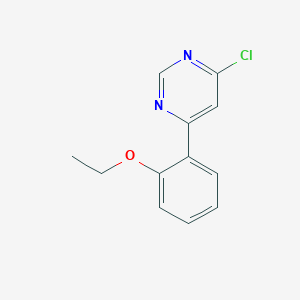 molecular formula C12H11ClN2O B1427235 4-Chloro-6-(2-ethoxyphenyl)pyrimidine CAS No. 1073485-22-9
