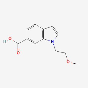 molecular formula C12H13NO3 B1427241 1-(2-methoxyethyl)-1H-indole-6-carboxylic acid CAS No. 1304787-78-7