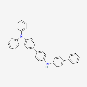 N-(4-(9-Phenyl-9H-carbazol-3-yl)phenyl)-[1,1'-biphenyl]-4-amine