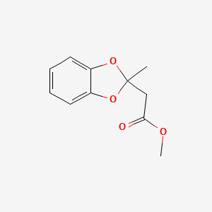 Methyl (2-methyl-1,3-benzodioxol-2-yl)acetate
