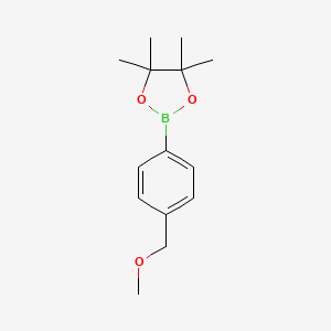 molecular formula C14H21BO3 B1427252 2-(4-(Methoxymethyl)phenyl)-4,4,5,5-tetramethyl-1,3,2-dioxaborolane CAS No. 675605-92-2