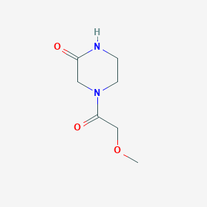 molecular formula C7H12N2O3 B1427258 4-(2-Methoxyacetyl)piperazin-2-one CAS No. 1250701-99-5