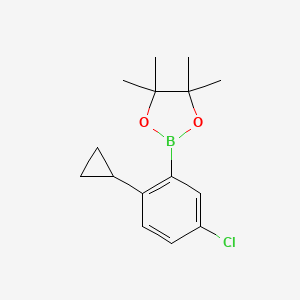 2-(5-Chloro-2-cyclopropylphenyl)-4,4,5,5-tetramethyl-1,3,2-dioxaborolane