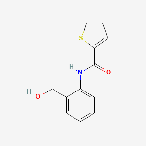 N-[2-(hydroxymethyl)phenyl]thiophene-2-carboxamide