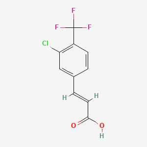 molecular formula C10H6ClF3O2 B1427267 3-氯-4-(三氟甲基)肉桂酸 CAS No. 1092460-80-4
