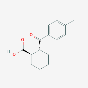 trans-2-(4-Methylbenzoyl)cyclohexane-1-carboxylic acid